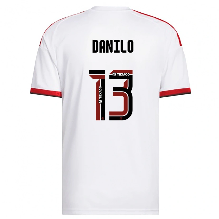 Danxen Pánské Danilo Luiz Da Silva #13 Bílá Červená Černá Daleko Hráčské Dresy 2026/27 Dres