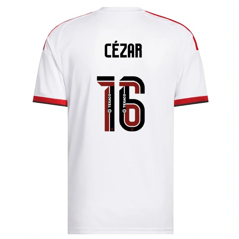 Danxen Pánské Paulo Cézar #16 Bílá Červená Černá Daleko Hráčské Dresy 2026/27 Dres