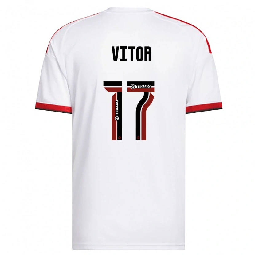 Danxen Pánské João Vitor #17 Bílá Červená Černá Daleko Hráčské Dresy 2026/27 Dres