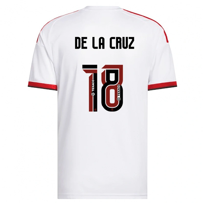 Danxen Pánské Nicolás De La Cruz #18 Bílá Červená Černá Daleko Hráčské Dresy 2026/27 Dres