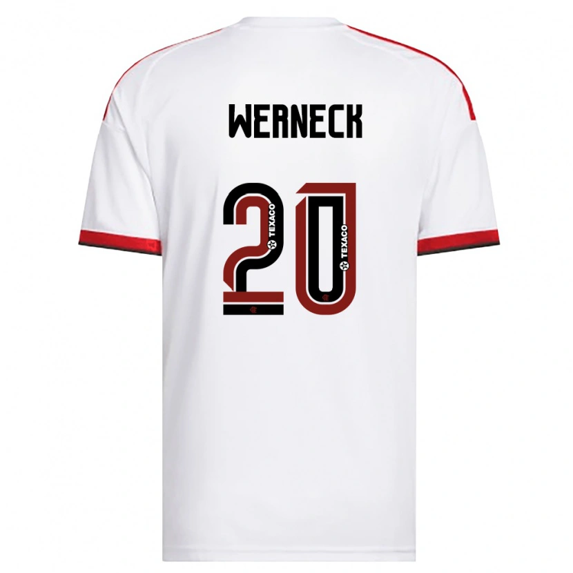 Danxen Pánské Gabriel Werneck #20 Bílá Červená Černá Daleko Hráčské Dresy 2026/27 Dres