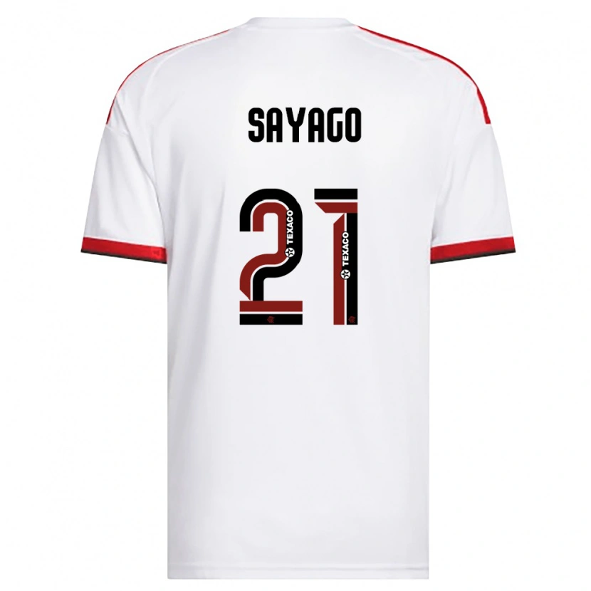 Danxen Pánské Juan Sayago #21 Bílá Červená Černá Daleko Hráčské Dresy 2026/27 Dres