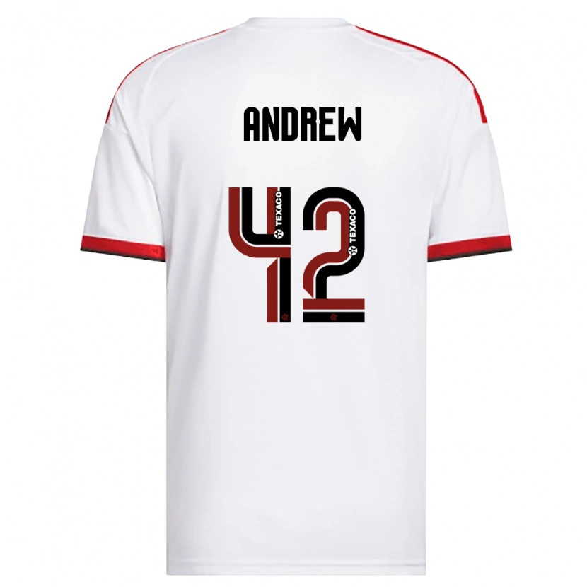 Danxen Pánské Andrew Da Silva Ventura #42 Bílá Červená Černá Daleko Hráčské Dresy 2026/27 Dres