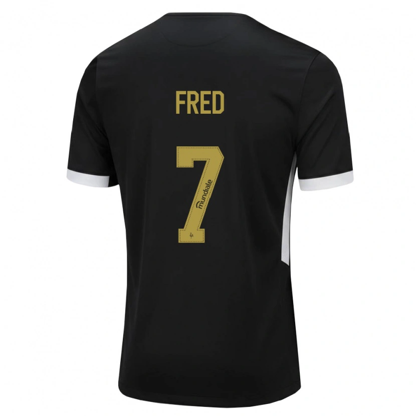 Danxen Pánské Frederico Rodrigues De Paula Santos #7 Černá Bílá Žlutá Domů Hráčské Dresy 2026/27 Dres