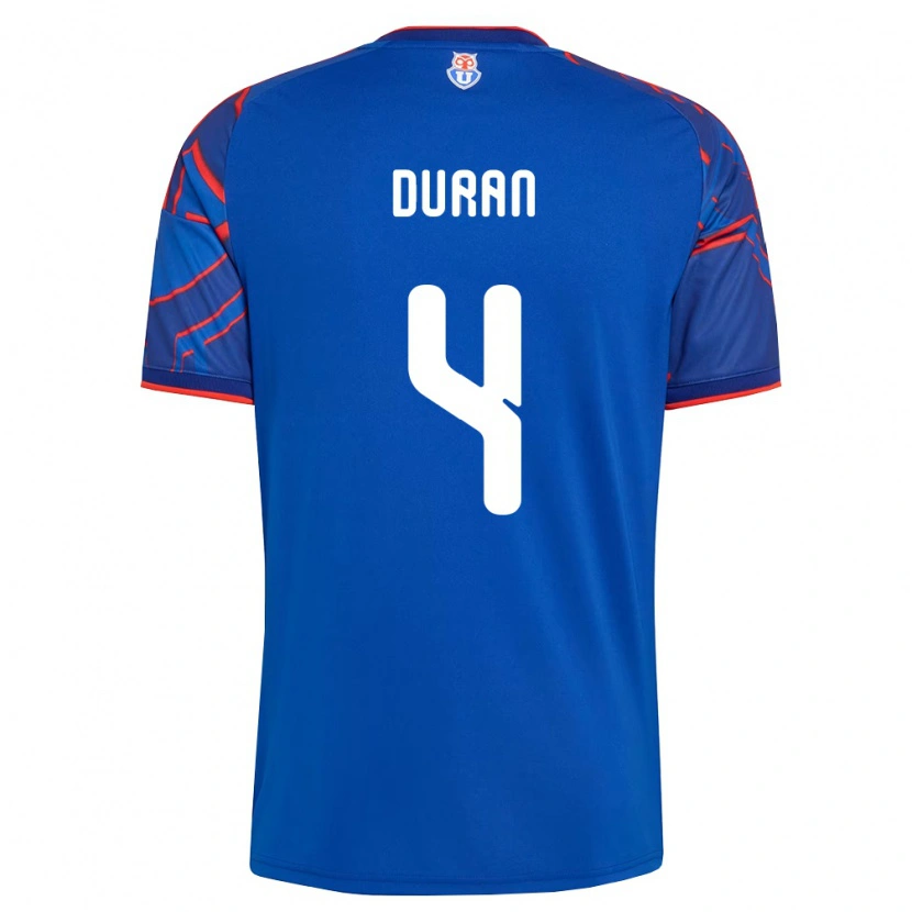 Danxen Dámské Ignacia Durán #4 Královsky Modrá Červená Domů Hráčské Dresy 2026/27 Dres