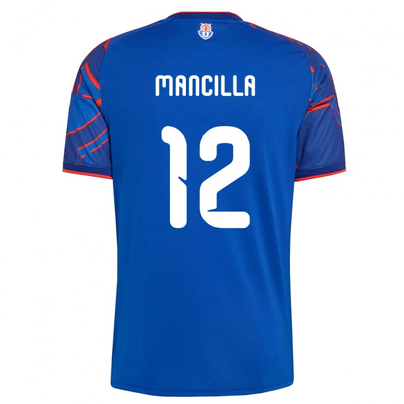 Danxen Dámské Franco Mancilla #12 Královsky Modrá Červená Domů Hráčské Dresy 2026/27 Dres