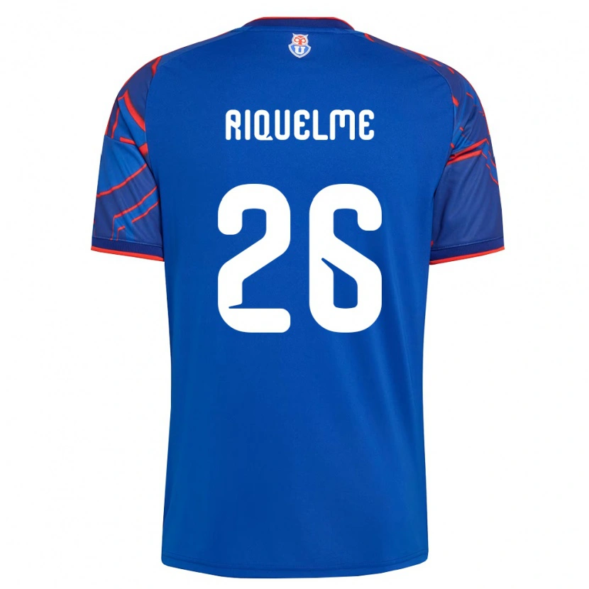Danxen Dámské Matías Riquelme #26 Královsky Modrá Červená Domů Hráčské Dresy 2026/27 Dres