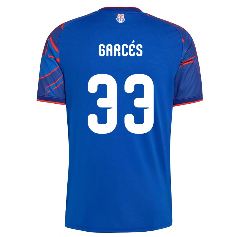 Danxen Dámské Simón Garcés #33 Královsky Modrá Červená Domů Hráčské Dresy 2026/27 Dres