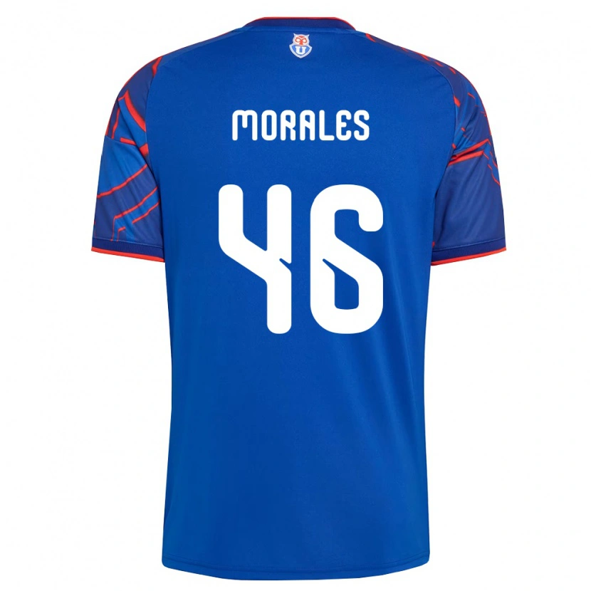 Danxen Dámské Bastián Morales #46 Královsky Modrá Červená Domů Hráčské Dresy 2026/27 Dres