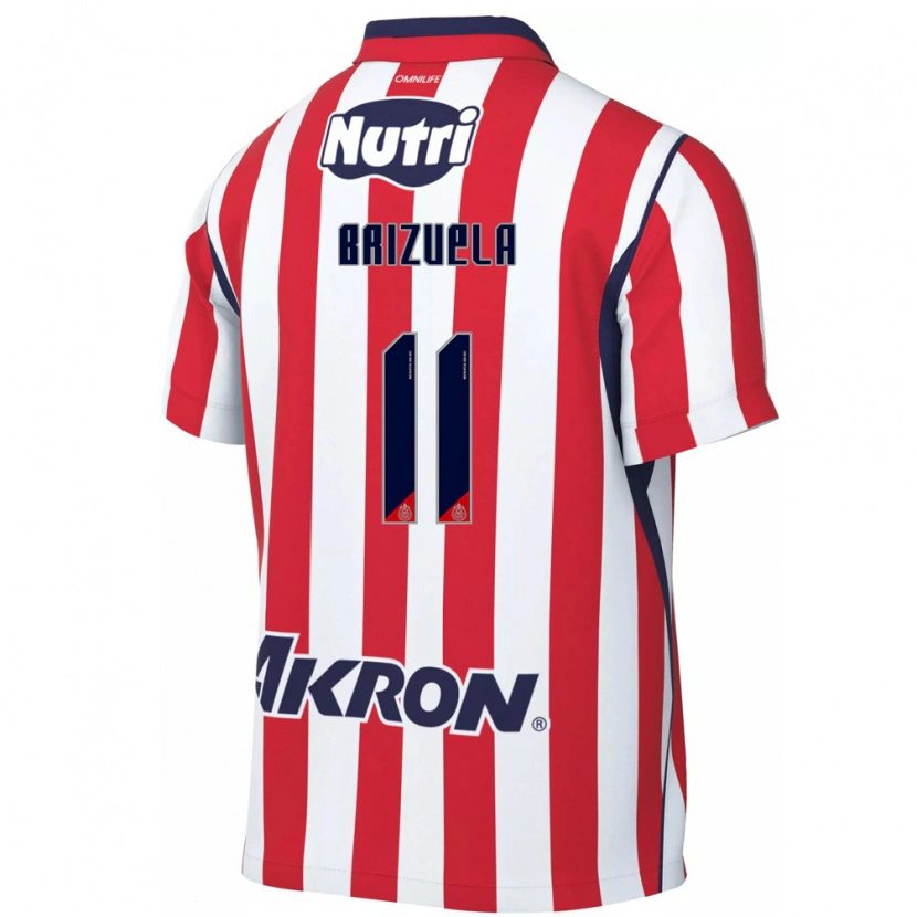 Danxen Dámské Isaác Brizuela #11 Červená Bílá Domů Hráčské Dresy 2026/27 Dres