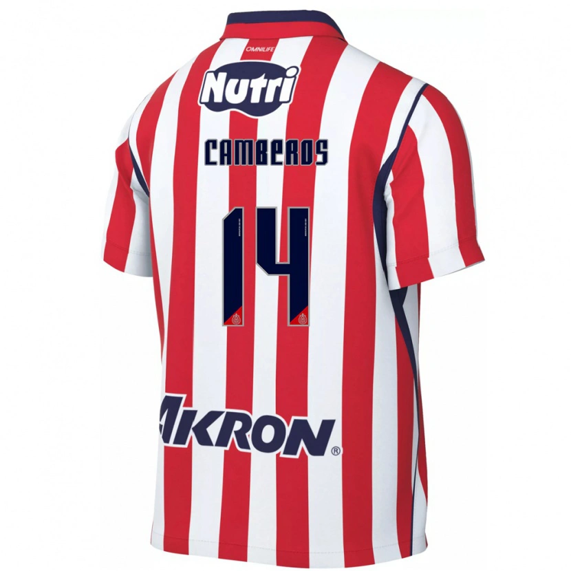 Danxen Dámské Hugo Camberos #14 Červená Bílá Domů Hráčské Dresy 2026/27 Dres