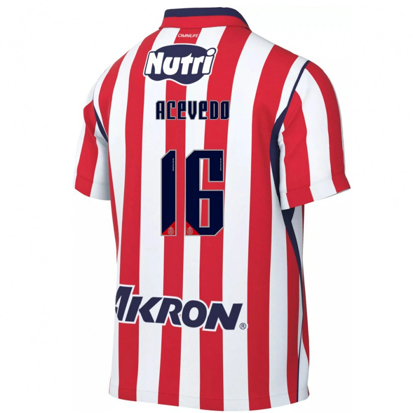 Danxen Dámské Victoria Acevedo #16 Červená Bílá Domů Hráčské Dresy 2026/27 Dres