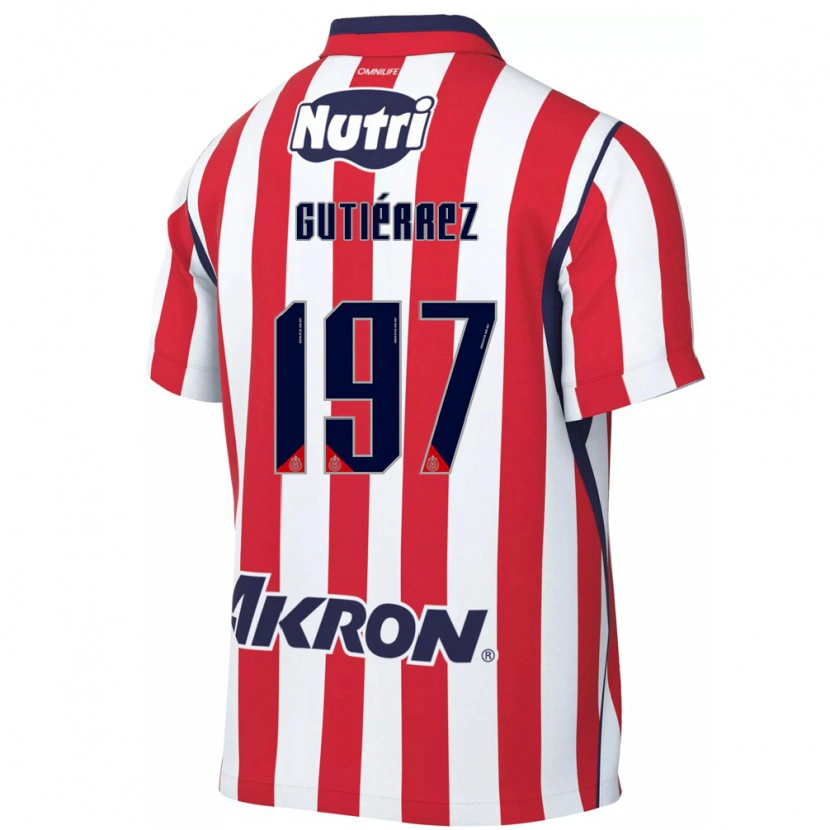 Danxen Dámské Bryan Gutiérrez #197 Červená Bílá Domů Hráčské Dresy 2026/27 Dres