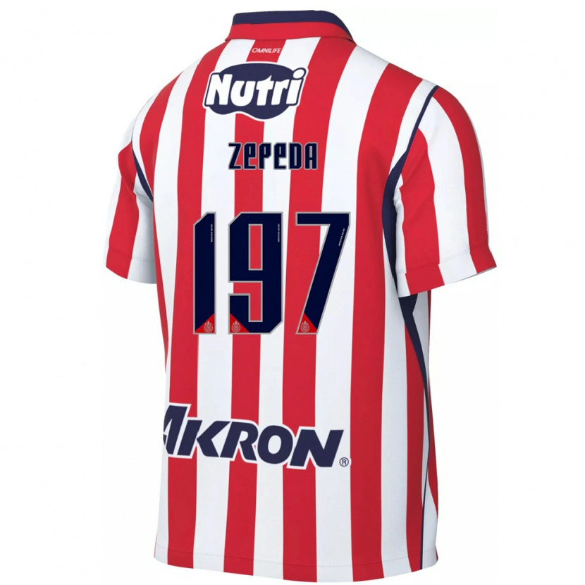 Danxen Dámské Carlos Zepeda #197 Červená Bílá Domů Hráčské Dresy 2026/27 Dres