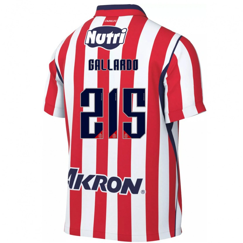 Danxen Dámské Jonathan Gallardo #215 Červená Bílá Domů Hráčské Dresy 2026/27 Dres