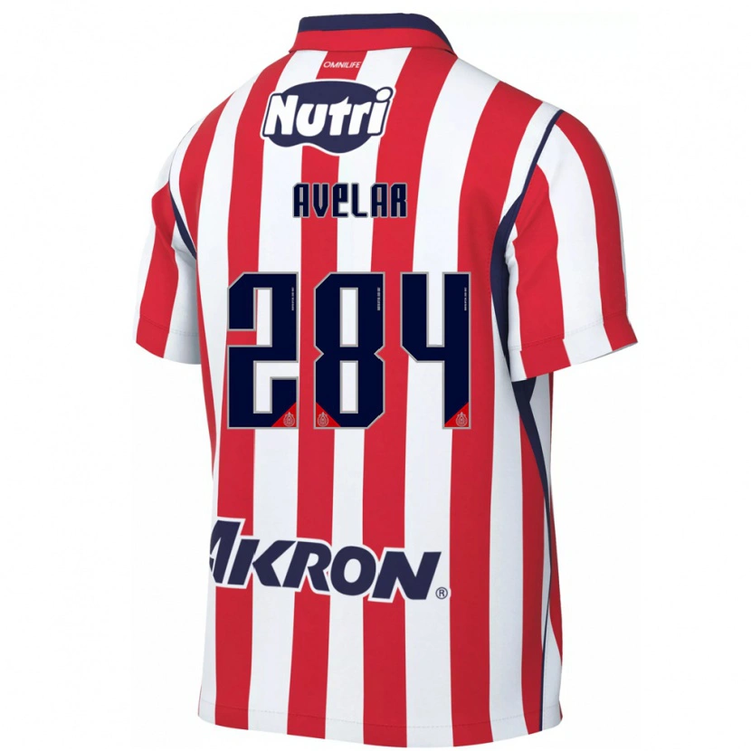 Danxen Dámské Dylan Avelar #284 Červená Bílá Domů Hráčské Dresy 2026/27 Dres