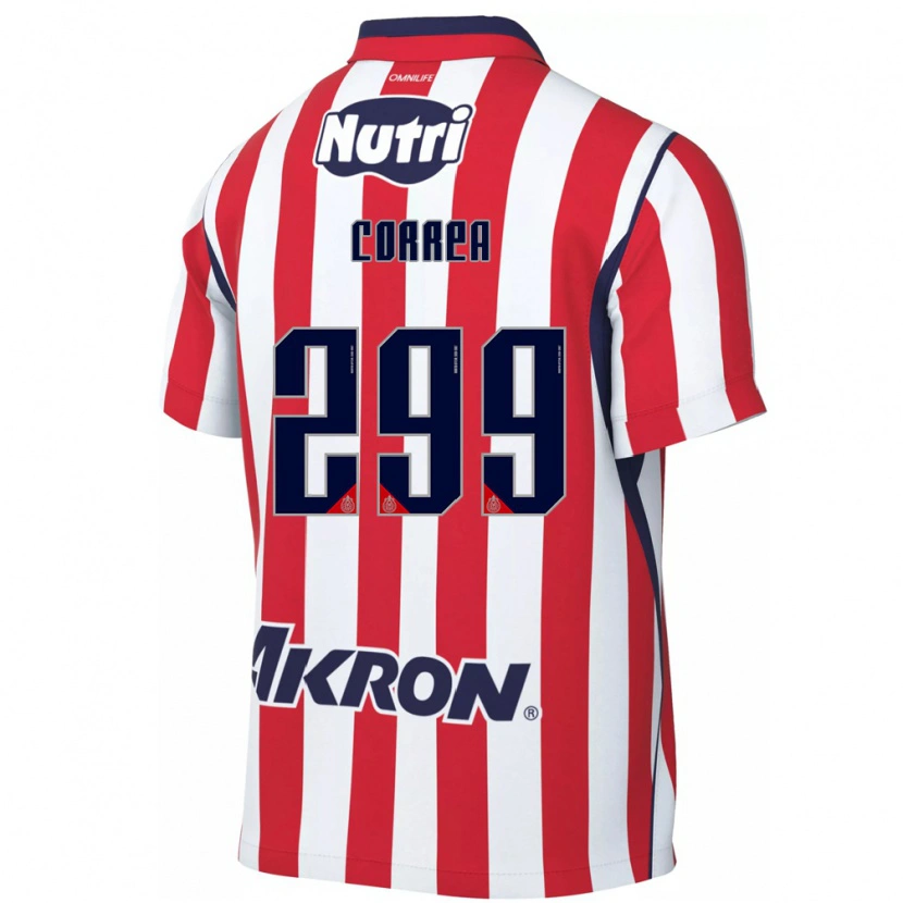 Danxen Dámské Aarón Correa #299 Červená Bílá Domů Hráčské Dresy 2026/27 Dres