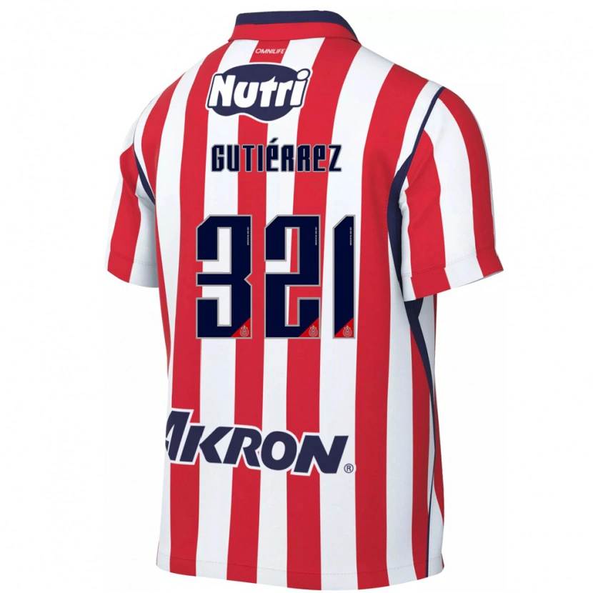 Danxen Dámské Axel Gutiérrez #321 Červená Bílá Domů Hráčské Dresy 2026/27 Dres