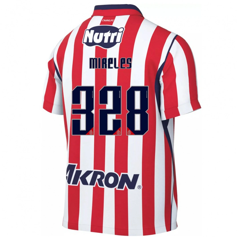 Danxen Dámské Ricardo Mireles #328 Červená Bílá Domů Hráčské Dresy 2026/27 Dres