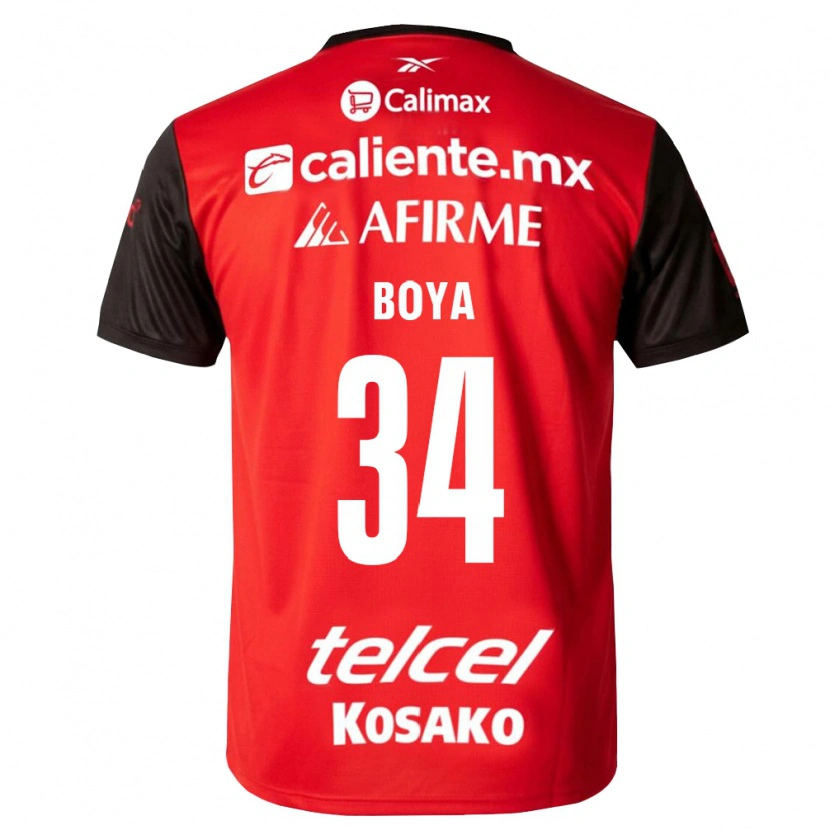 Danxen Dámské Frank Boya #34 Černá Červená Domů Hráčské Dresy 2026/27 Dres