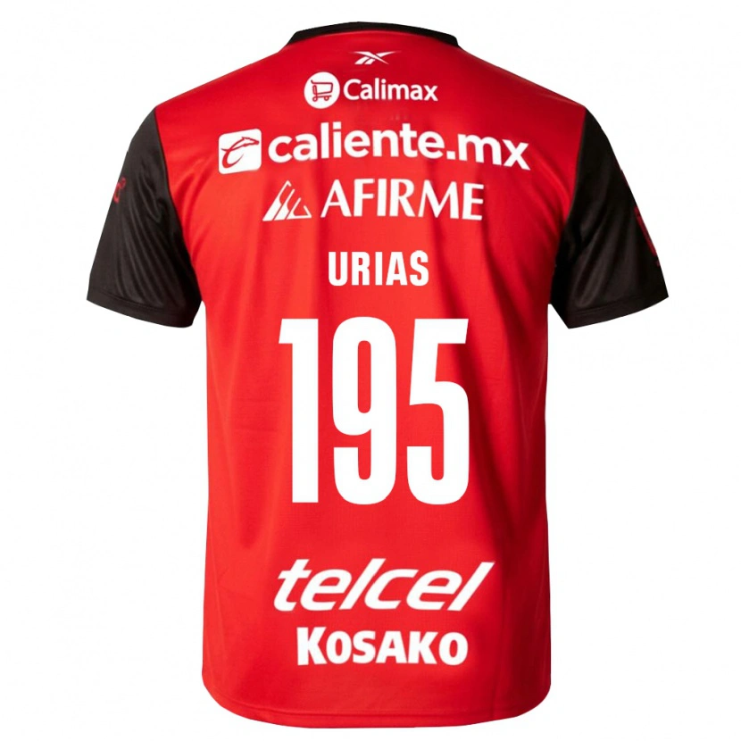 Danxen Dámské Héctor Urías #195 Černá Červená Domů Hráčské Dresy 2026/27 Dres
