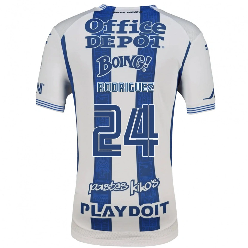 Danxen Dámské Luis Rodriguez #24 Bílá Tmavě Modrá Domů Hráčské Dresy 2026/27 Dres