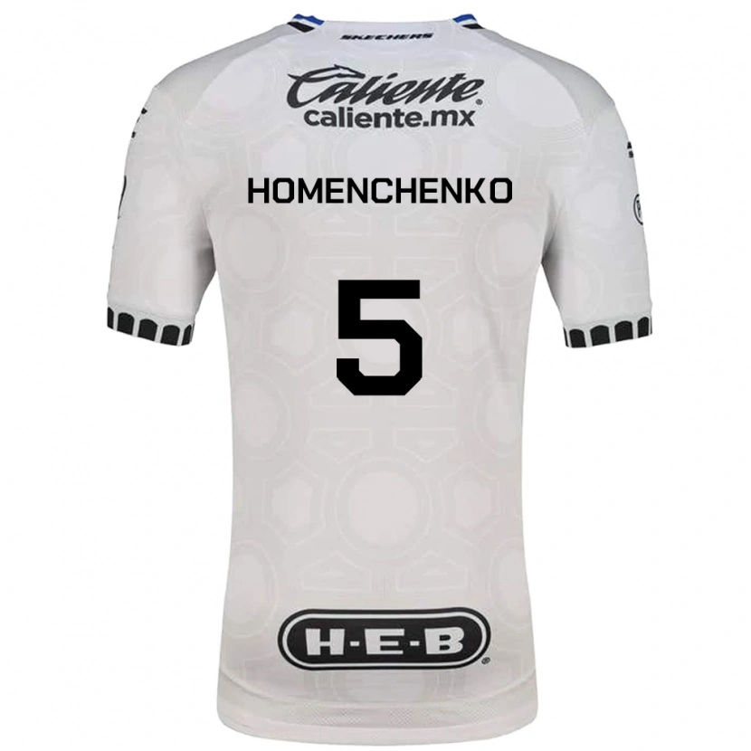 Danxen Dámské Santiago Homenchenko #5 Bílá Černá Modrá Domů Hráčské Dresy 2026/27 Dres