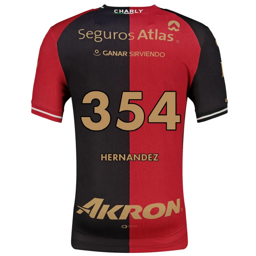 Danxen Dámské Daniel Hernández #354 Červená Černá Hnědá Domů Hráčské Dresy 2026/27 Dres