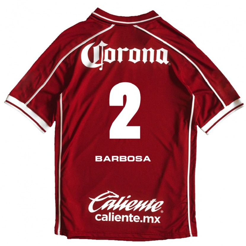 Danxen Dámské Diego Barbosa #2 Bílá Červená Domů Hráčské Dresy 2026/27 Dres