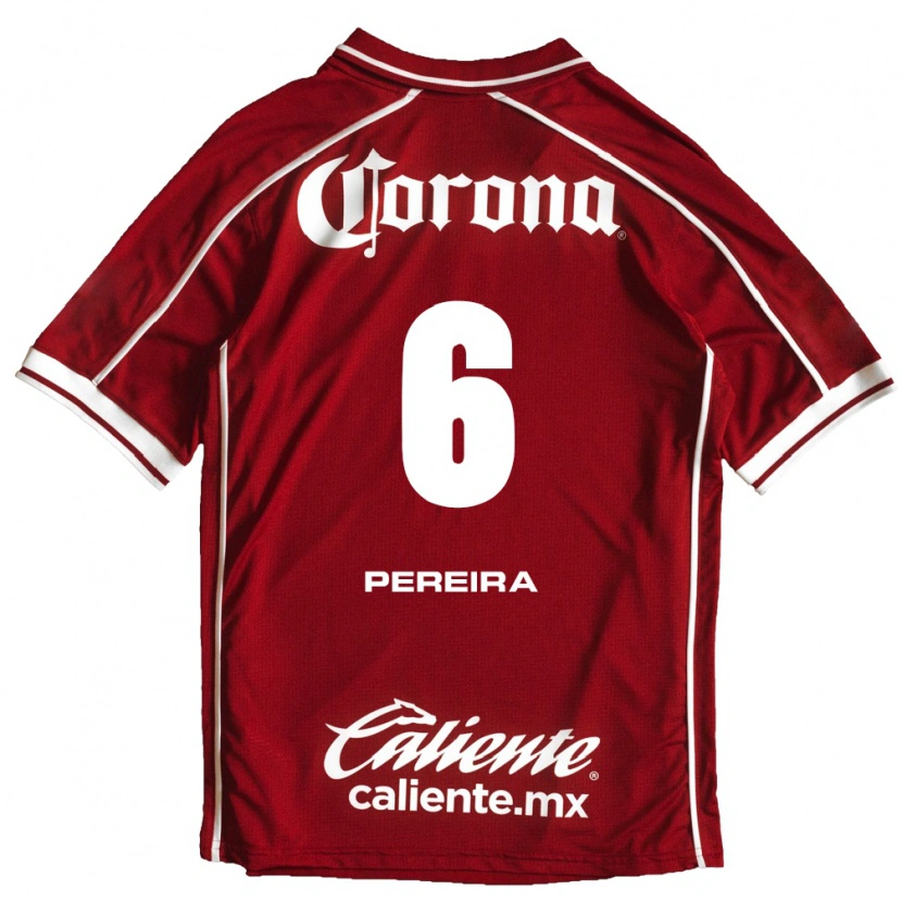 Danxen Dámské Federico Pereira #6 Bílá Červená Domů Hráčské Dresy 2026/27 Dres