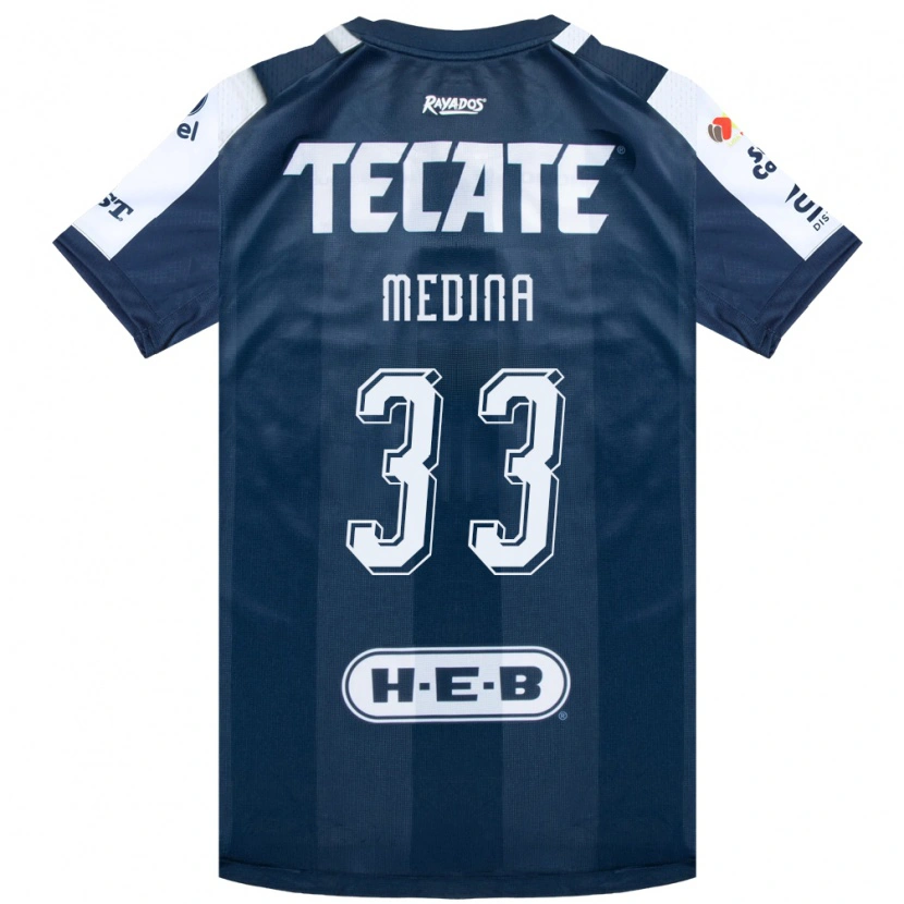 Danxen Dámské Stefan Medina #33 Inkoustově Modrá Bílá Červená Domů Hráčské Dresy 2026/27 Dres