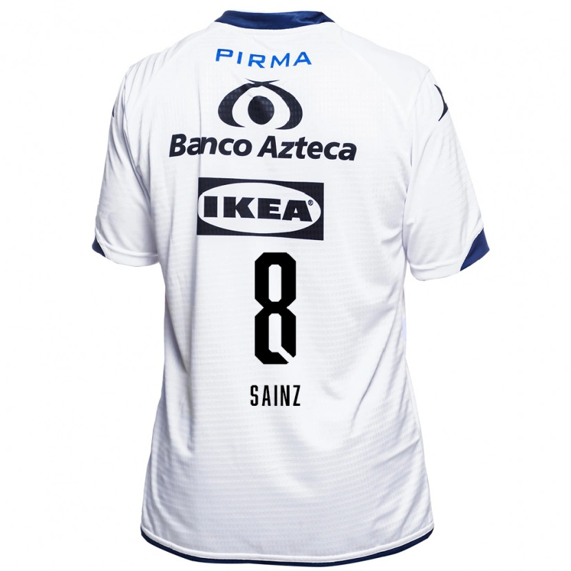 Danxen Dámské María Sainz #8 Bílá Černá Modrá Domů Hráčské Dresy 2026/27 Dres