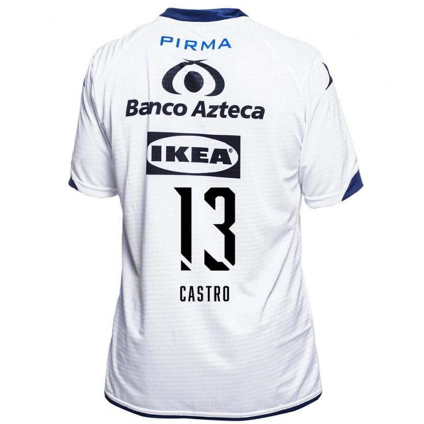 Danxen Dámské Mariam Castro #13 Bílá Černá Modrá Domů Hráčské Dresy 2026/27 Dres