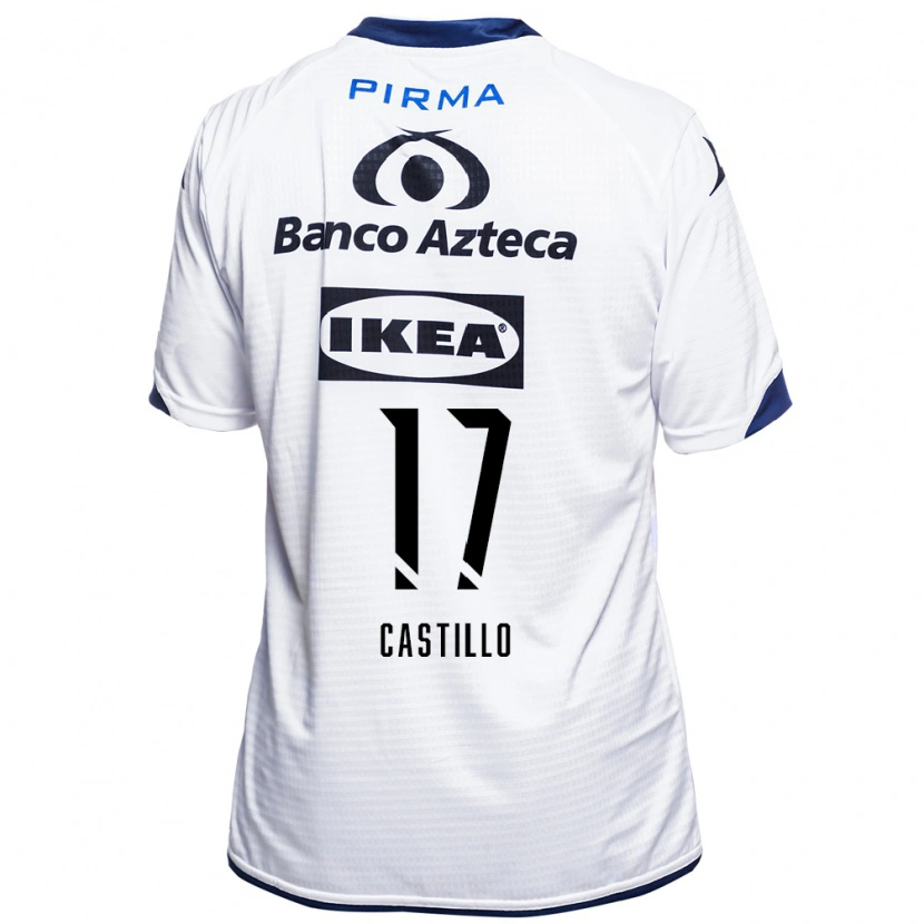 Danxen Dámské Raúl Castillo #17 Bílá Černá Modrá Domů Hráčské Dresy 2026/27 Dres