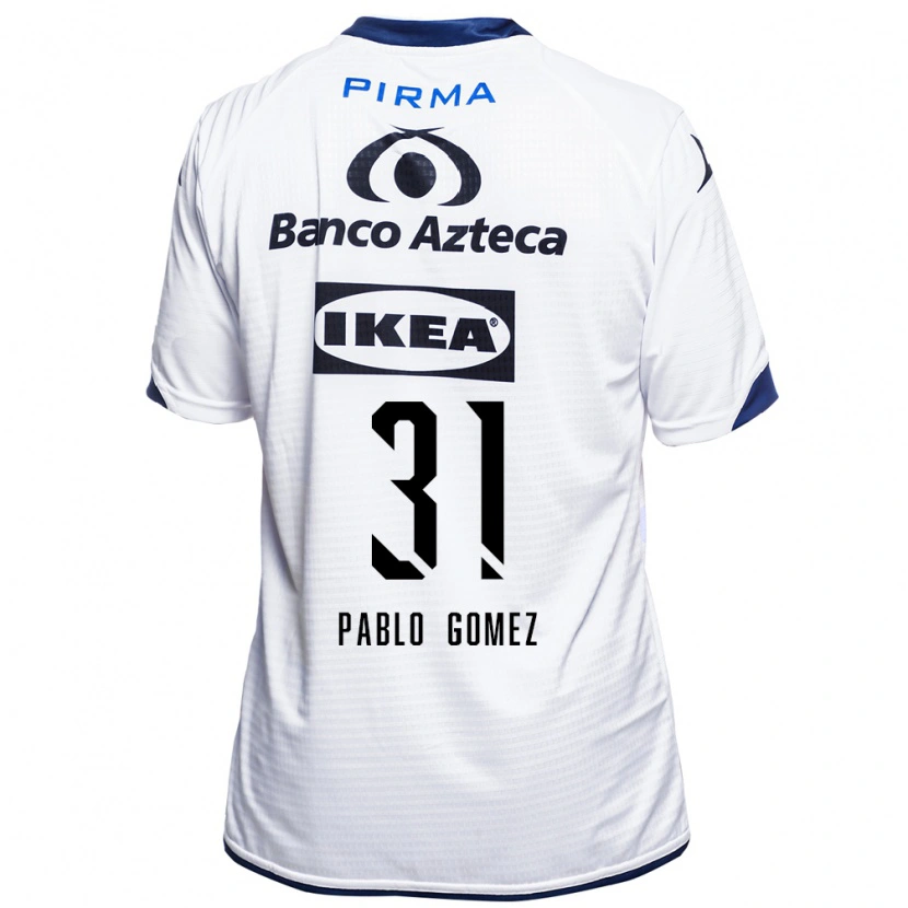 Danxen Dámské Juan Pablo Gómez #31 Bílá Černá Modrá Domů Hráčské Dresy 2026/27 Dres