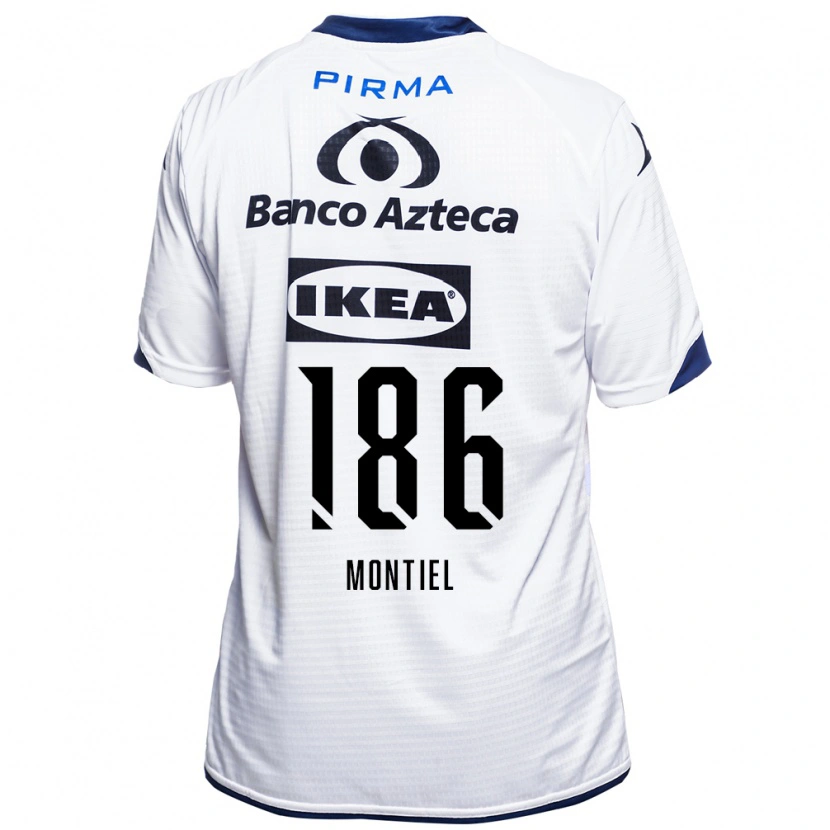 Danxen Dámské Santiago Montiel #186 Bílá Černá Modrá Domů Hráčské Dresy 2026/27 Dres