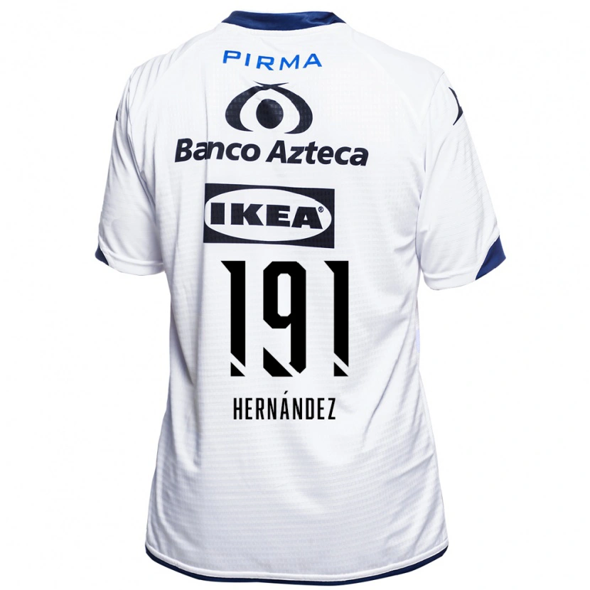 Danxen Dámské Brian Hernández #191 Bílá Černá Modrá Domů Hráčské Dresy 2026/27 Dres