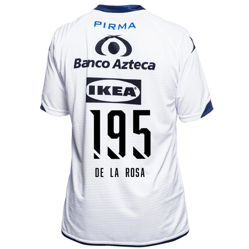 Danxen Dámské Álvaro De La Rosa #195 Bílá Černá Modrá Domů Hráčské Dresy 2026/27 Dres
