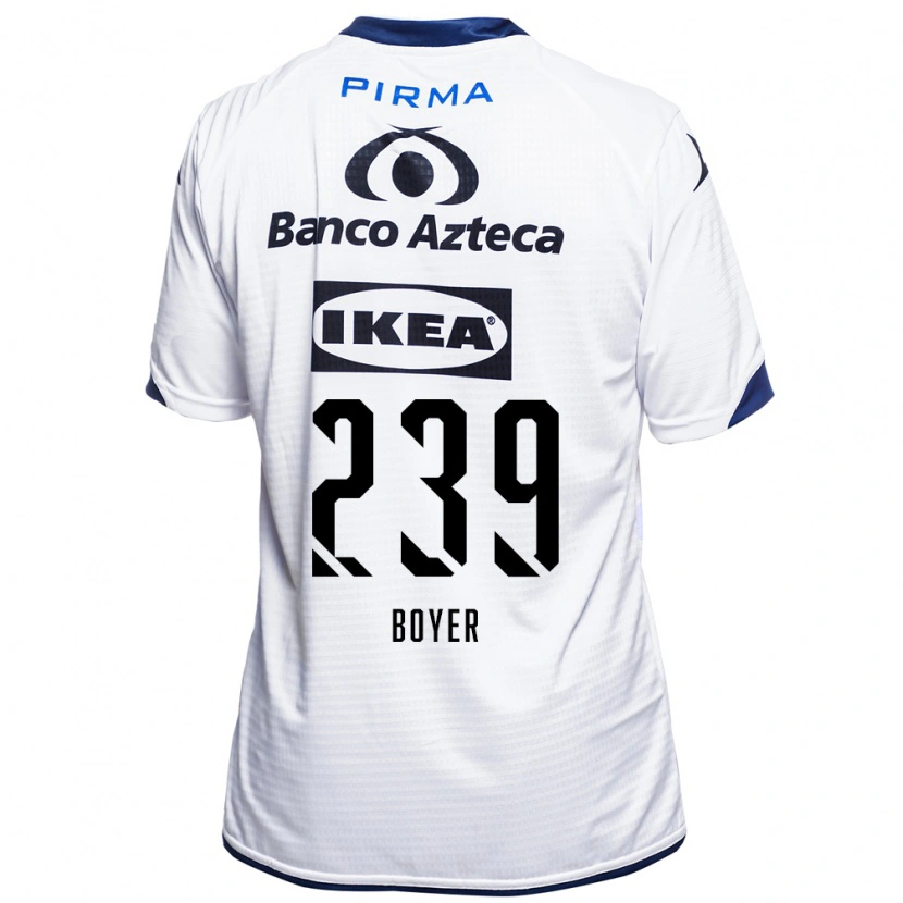 Danxen Dámské Mateo Boyer #239 Bílá Černá Modrá Domů Hráčské Dresy 2026/27 Dres