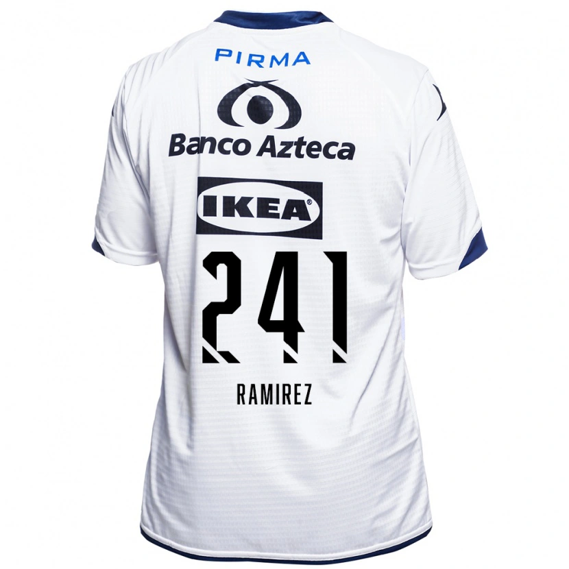 Danxen Dámské Eduardo Ramírez #241 Bílá Černá Modrá Domů Hráčské Dresy 2026/27 Dres