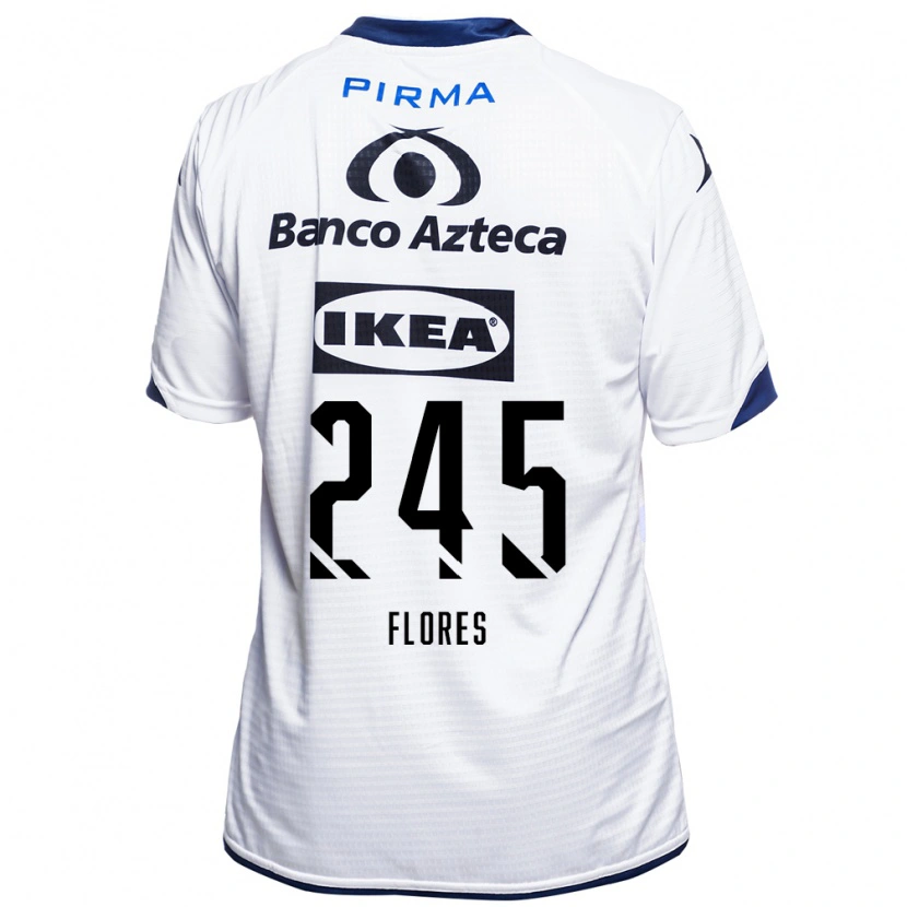 Danxen Dámské José Flores #245 Bílá Černá Modrá Domů Hráčské Dresy 2026/27 Dres