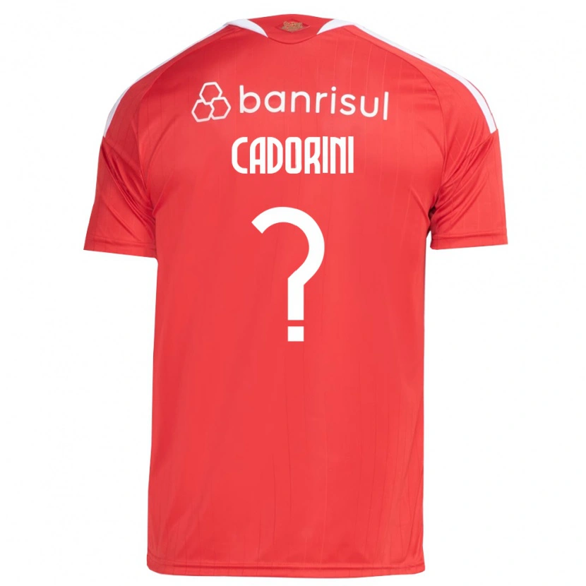 Danxen Dámské Matheus Cadorini #0 Červená Bílá Domů Hráčské Dresy 2026/27 Dres