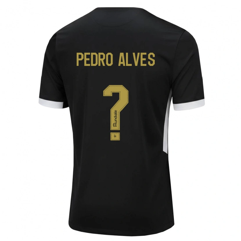Danxen Dámské Pedro Alves #0 Černá Bílá Žlutá Domů Hráčské Dresy 2026/27 Dres