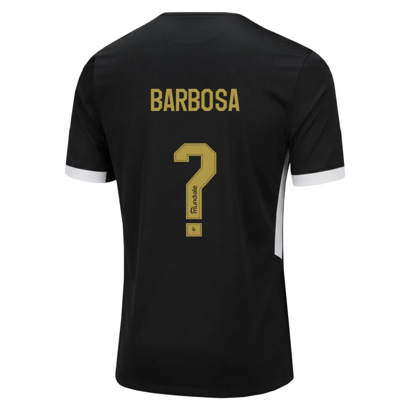 Danxen Dámské Natã Barbosa #0 Černá Bílá Žlutá Domů Hráčské Dresy 2026/27 Dres