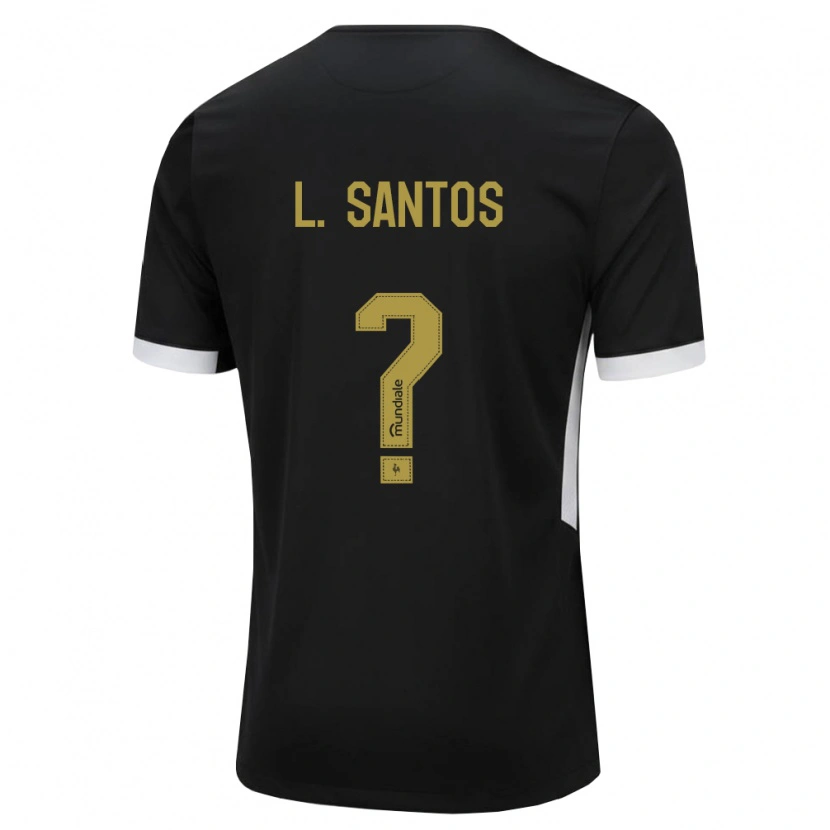Danxen Dámské Leo Santos #0 Černá Bílá Žlutá Domů Hráčské Dresy 2026/27 Dres