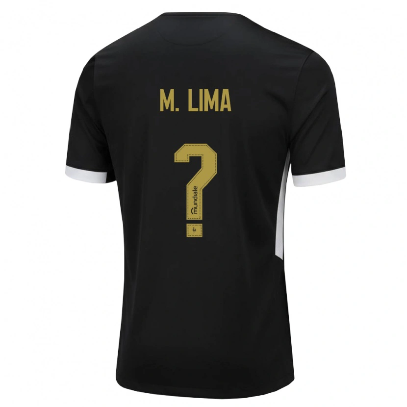 Danxen Dámské Matheus Lima #0 Černá Bílá Žlutá Domů Hráčské Dresy 2026/27 Dres