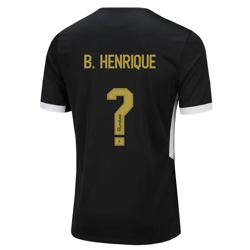 Danxen Dámské Bruno Henrique #0 Černá Bílá Žlutá Domů Hráčské Dresy 2026/27 Dres