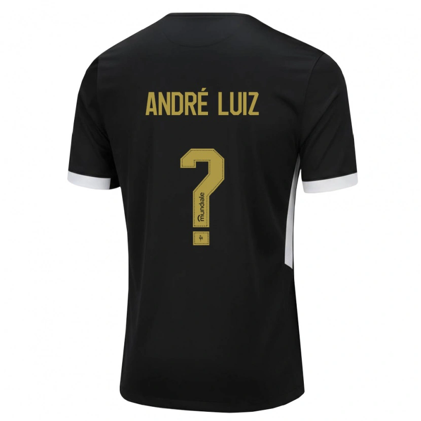 Danxen Dámské André Luiz #0 Černá Bílá Žlutá Domů Hráčské Dresy 2026/27 Dres