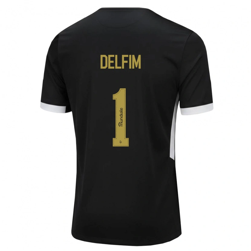 Danxen Dámské Gabriel Delfim #1 Černá Bílá Žlutá Domů Hráčské Dresy 2026/27 Dres