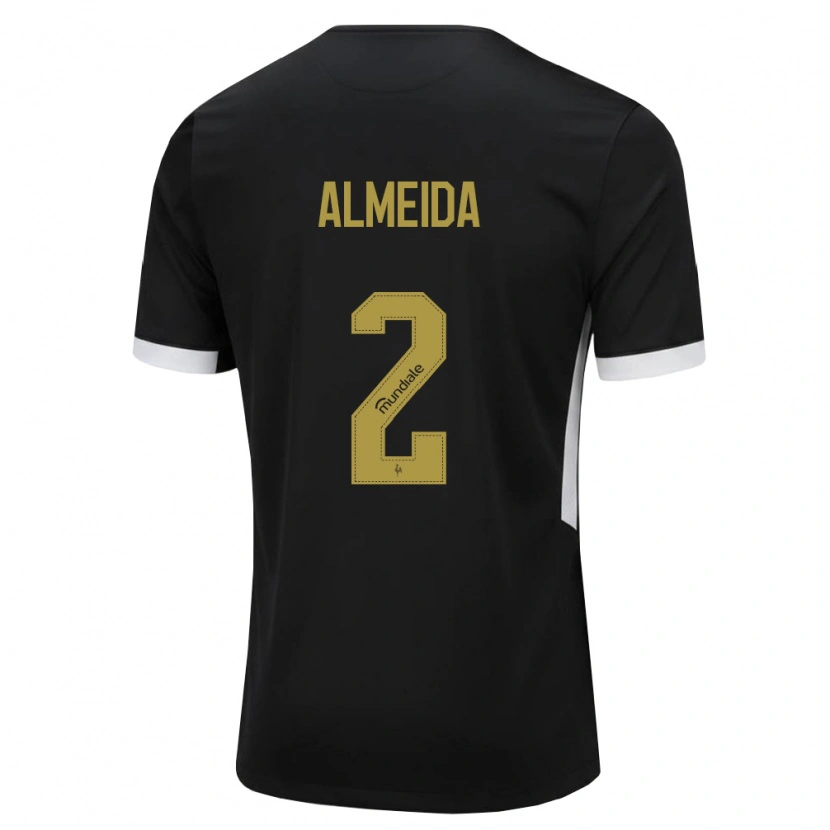 Danxen Dámské Samuel Almeida #2 Černá Bílá Žlutá Domů Hráčské Dresy 2026/27 Dres